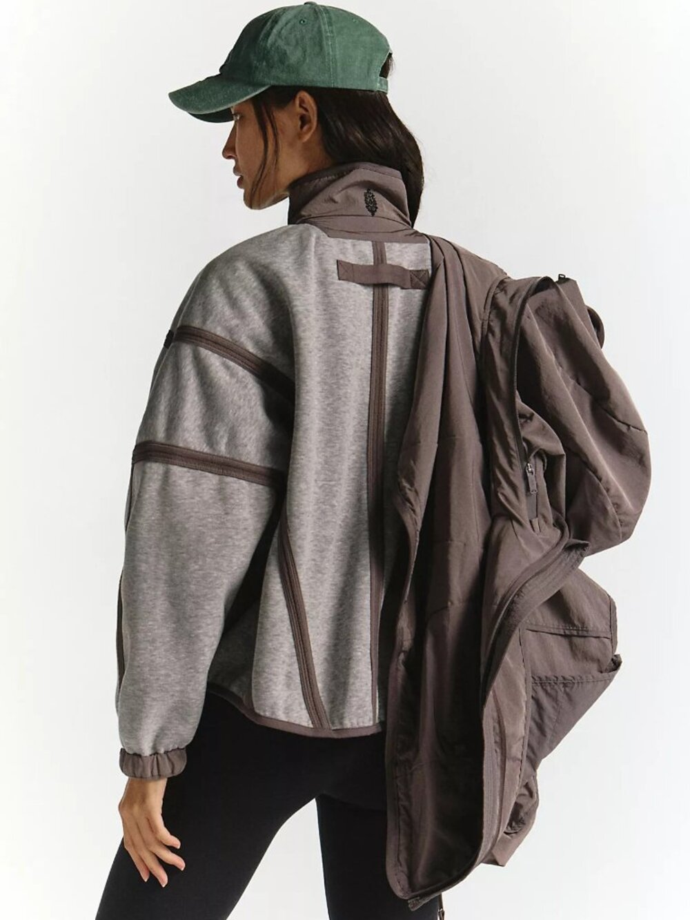 FP Movement by Free People Peace Out Liner Jacket - Grey - Size Small - Picture 5 of 6